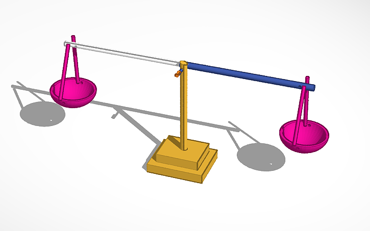 Esit Kollu Terazi Ornek Tinkercad