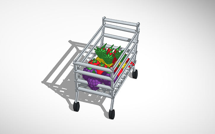 3D design shopping cart - Tinkercad