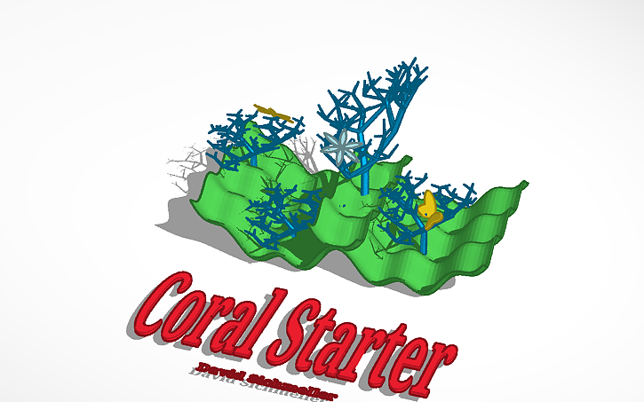 3D design Coral reef starter - Tinkercad