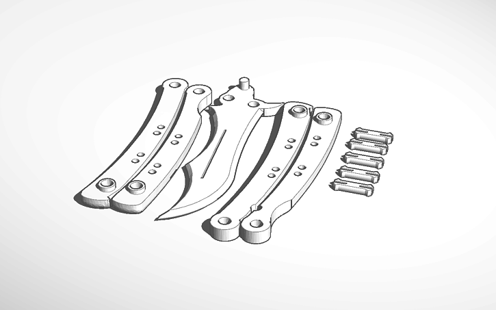 Download Butterfly Knife Illustration - Download Illustration 2020