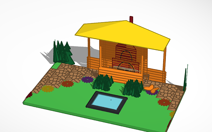 3D design Беседка - Tinkercad