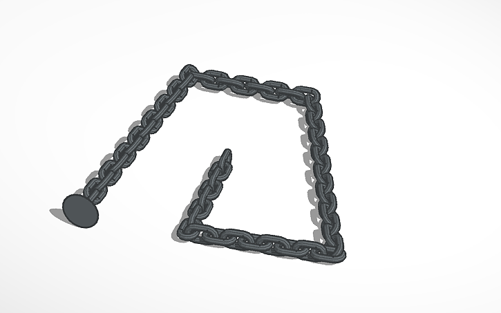 3D design handle chaines - Tinkercad