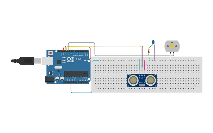 Circuit design 2)sensor | Tinkercad