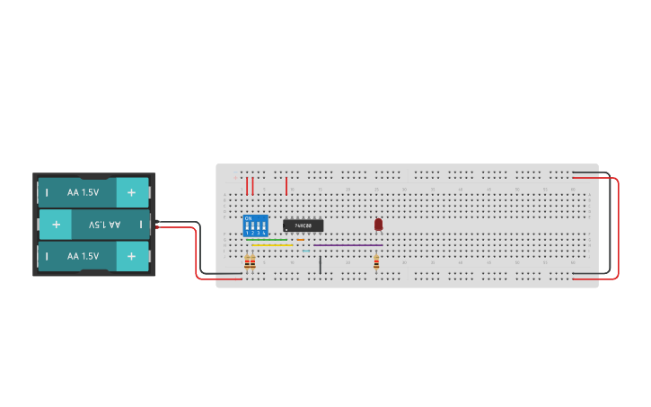 Circuit design S2_NAND(AND CON NAND) | Tinkercad