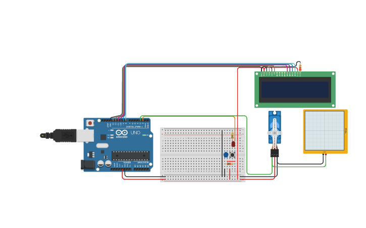 Circuit design Cipad 34: Copy of micro servo part 2 - Tinkercad