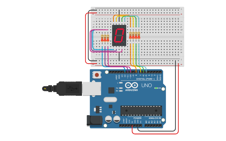 Circuit design CÁTODO | Tinkercad