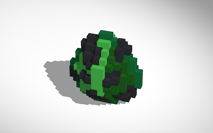 3D design mikes creeper egg - Tinkercad