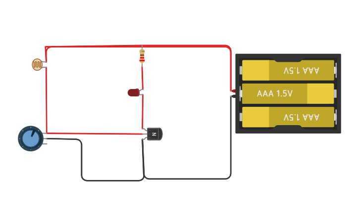 Circuit design Circuito con transistor | Tinkercad