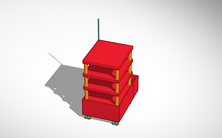 3D design design of an automatic table - Tinkercad