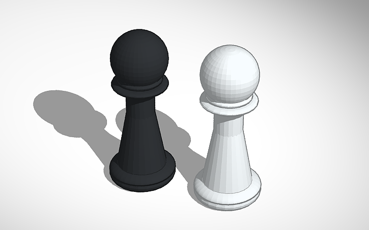 3D design PIEZA AJEDREZ (PEÓN) - Tinkercad