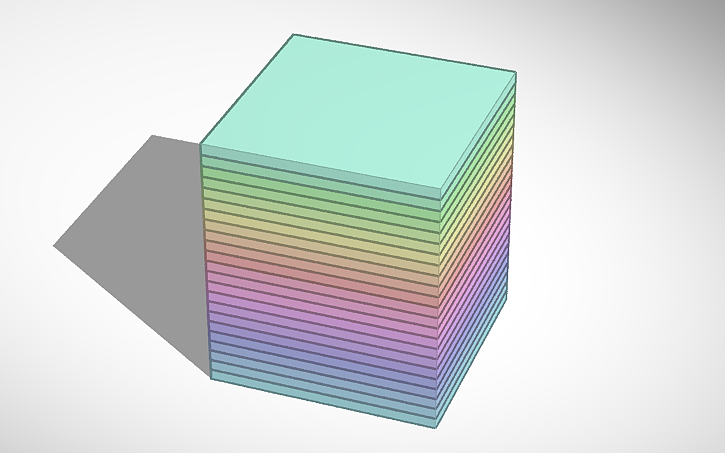 3D design My first gradient! - Tinkercad