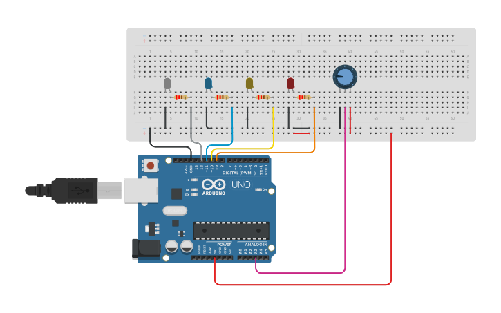 Circuit design funcion map - Tinkercad