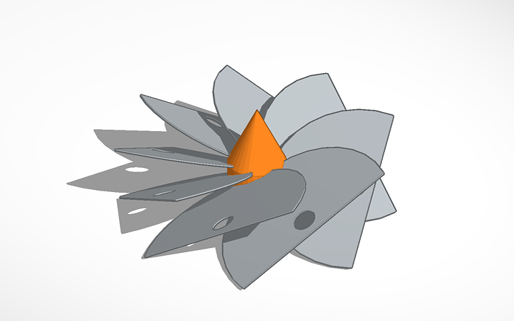 3D design CD wind wheel | Tinkercad