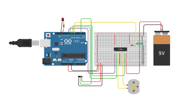 Circuit design Motor with Slide Switch and tilt sensor 5/11/21 | Tinkercad