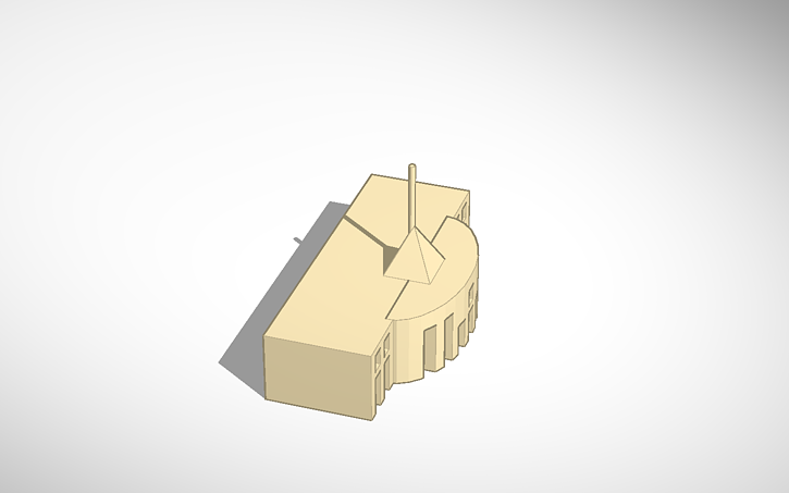 3D design Sydney Parliament House - Tinkercad