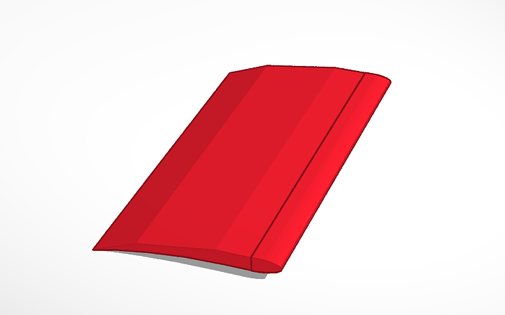 3D design Airplane wing - Tinkercad