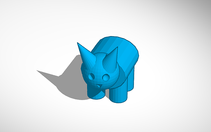 3d Design Cat Tinkercad 6537