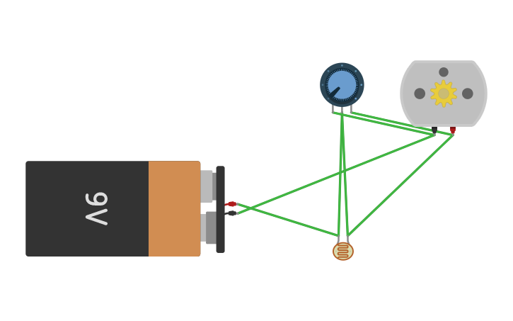 Circuit design DC Motor with Potentiometer - Tinkercad