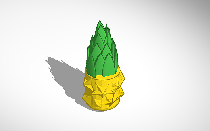 3D design GMO pineapple - Tinkercad