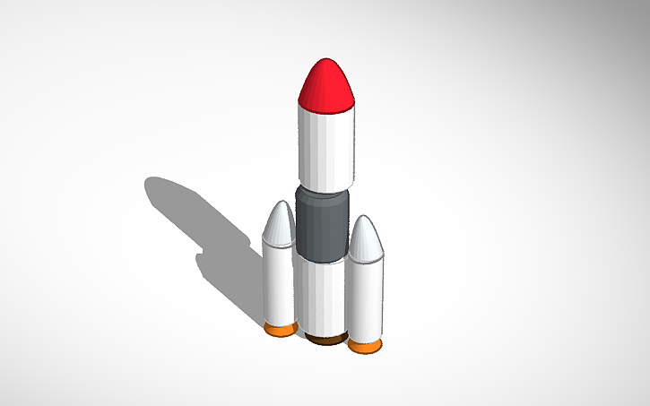 3D design GSLV - Tinkercad