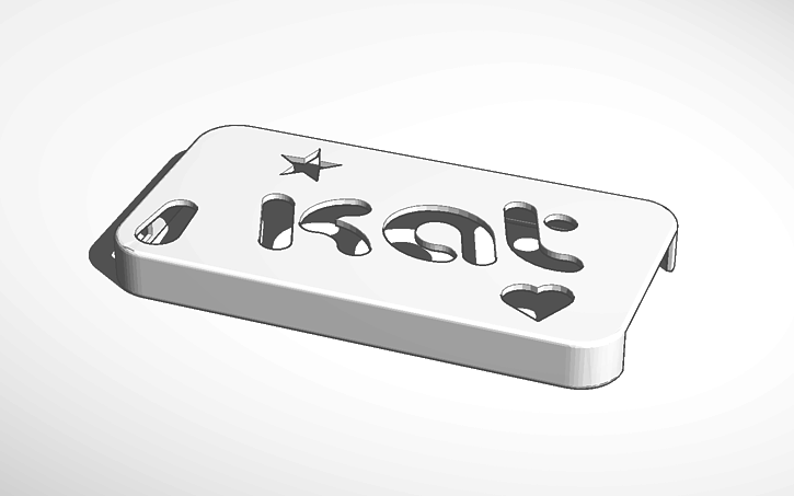 3D design Customizable iphone 4 Case - Tinkercad