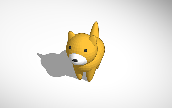 3D design Dog - Tinkercad