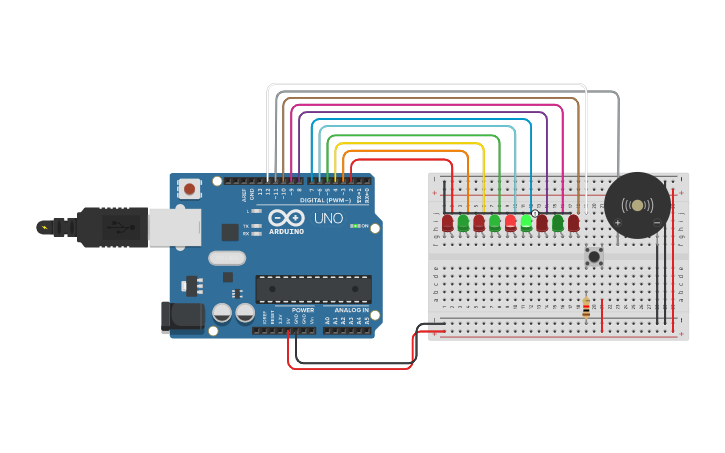 Circuit design 2022 night rider C uppgift - Tinkercad