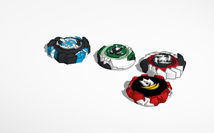 3D design beyblades im printng for school friends - Tinkercad