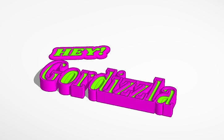 3D Design Hey Gordizzla Tinkercad 3d-design-hey-gordizzla-tinkercad