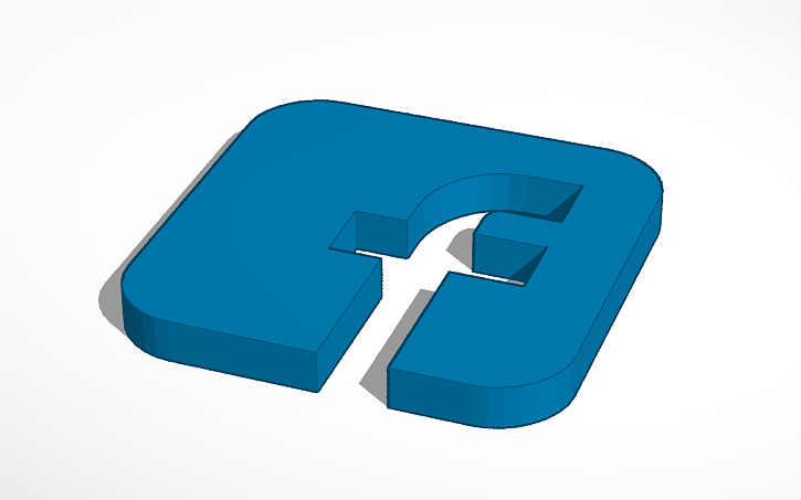 Facebook Logo Tinkercad