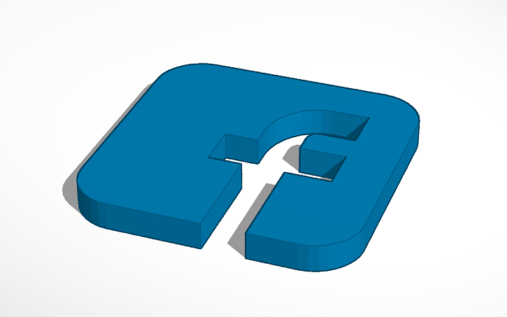 Facebook Logo Tinkercad Facebook Logo Tinkercad