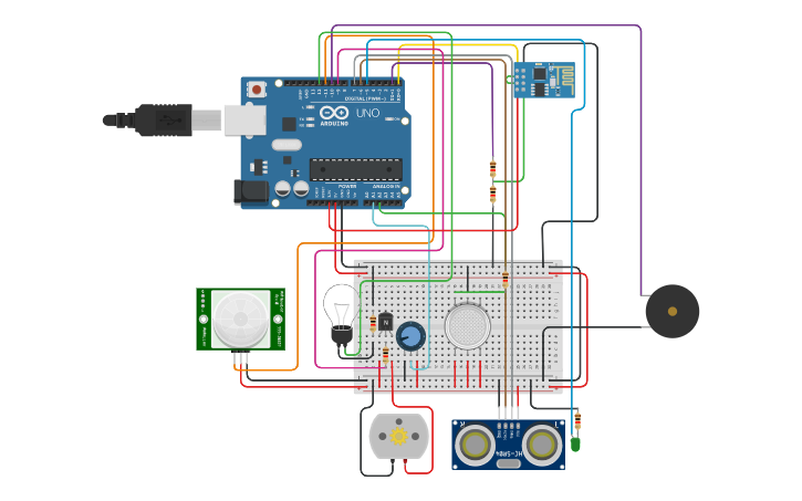 Circuit design Iot Task -2 19BEC0241 - Tinkercad
