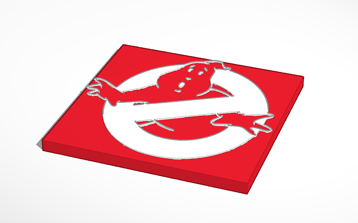 Ghost Busters Logo Tinkercad