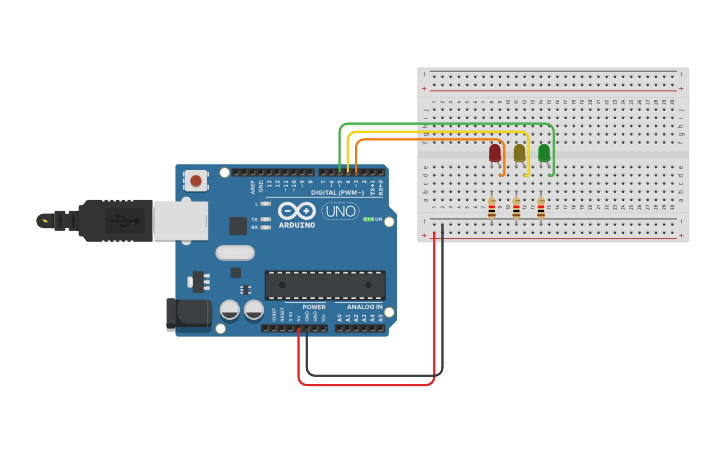 Circuit design Communicating with Arduino IDE - Tinkercad
