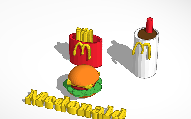 3D design Mcdonald - Tinkercad