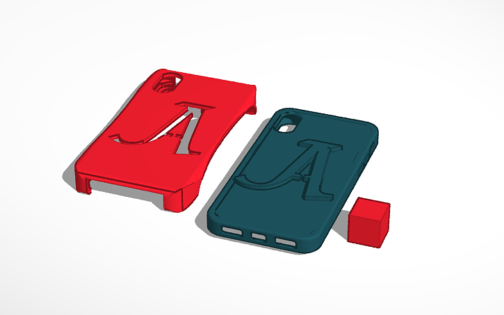 3D design iphone X 2 piece case - Tinkercad
