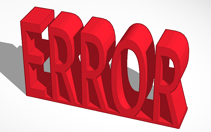 3D design Garry's Mod Error Model - Tinkercad