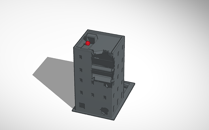 3D design Apocalyptic Dice Tower | Tinkercad