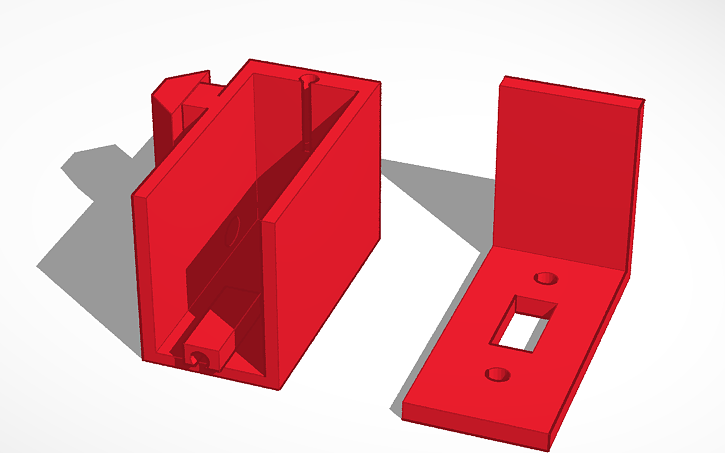 3D design mini switch box fit ext alum | Tinkercad