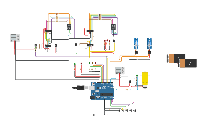 Circuit design Banda Transportadora - Tinkercad