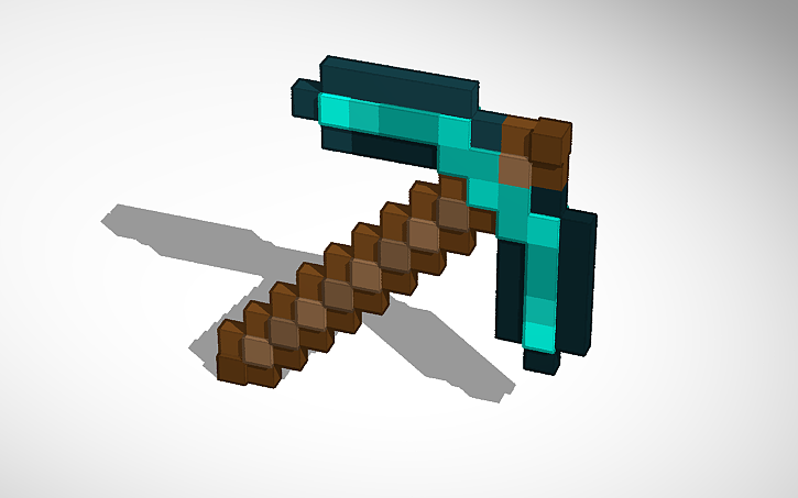 3d Design Diamond Pickaxe 