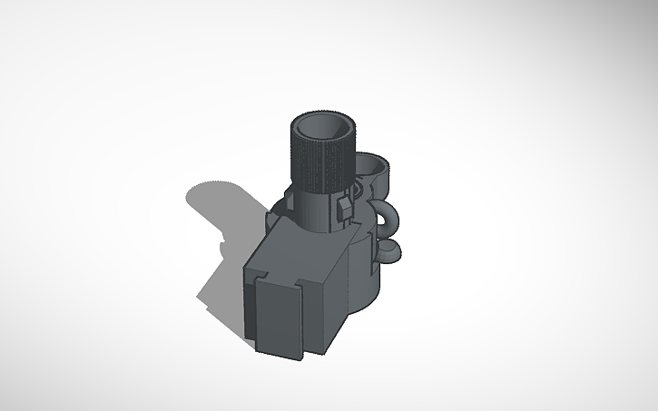 3D design NERF MP5K Barrel and Sight - Tinkercad