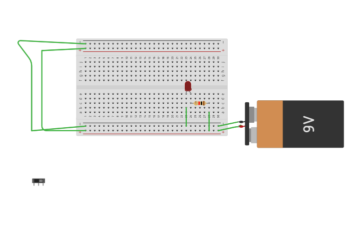 Circuit design simple LED | Tinkercad