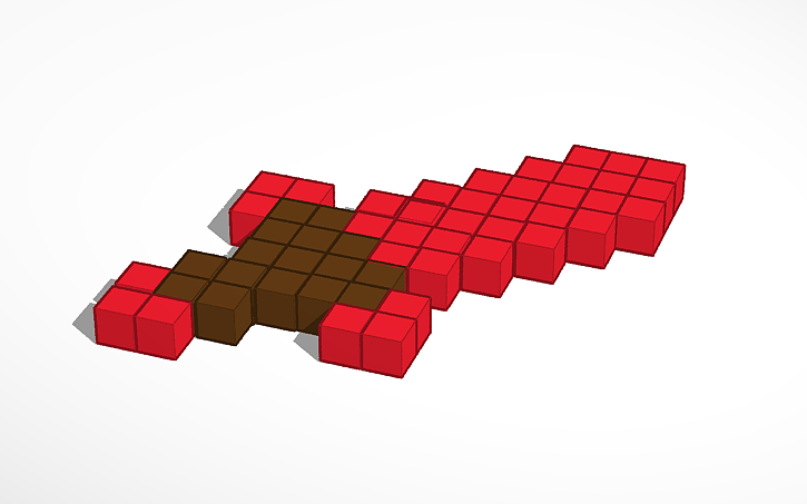 3D design Ruby Sword | Tinkercad