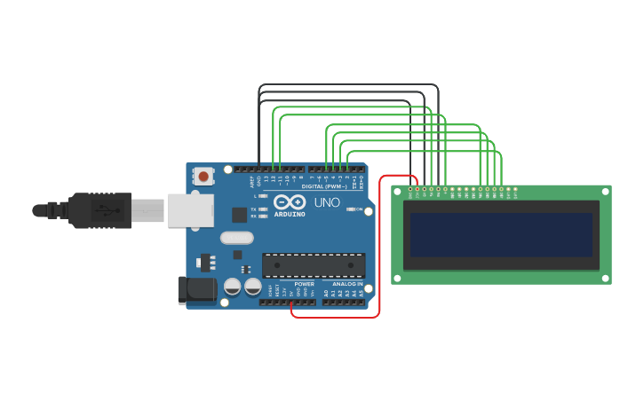 Circuit design LED display | Tinkercad