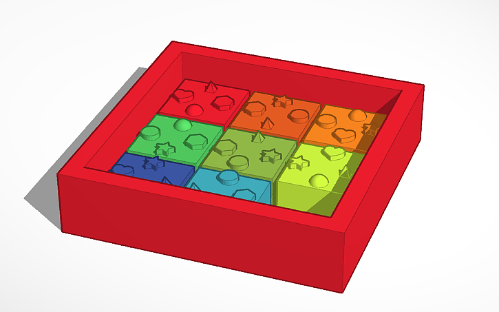 3D design Slide Puzzle | Tinkercad