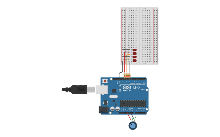 Circuit design Rosa Donati Arduino | Tinkercad