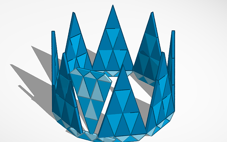 3D design Dimond Crown - Tinkercad