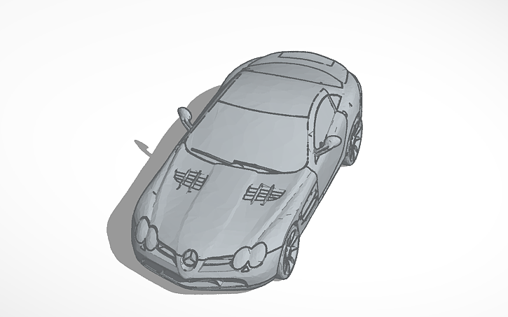 3D design Mercedes AMG SLR Mclaren - Tinkercad