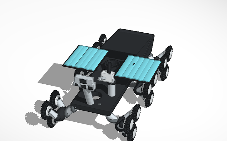 Simple Rover Tinkercad 3D design r-3 Rover - Tinkercad